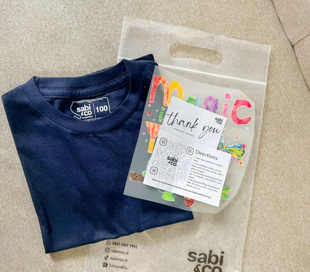 Kaos custom untuk kado anak